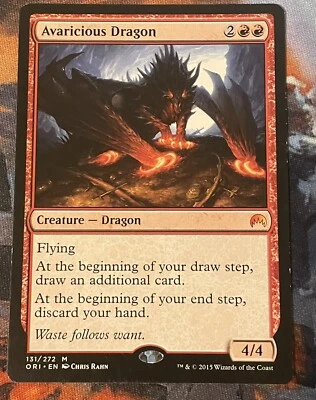 Magic the Gathering, Avaricious Dragon, NM - Image 1 of 2