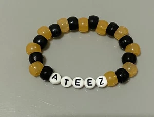 Handmade Ateez Band Name Beaded Bracelets - Picture 1 of 1