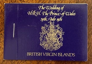 British Virgin Is. ; 1981 Royal Wedding Charles & Diana MNH Stamp Booklet 04-183 - Picture 1 of 3
