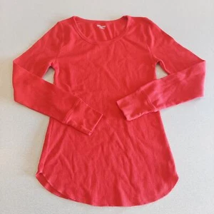Old Navy Shirt Boys XS Waffle Red Long Sleeve Sleepwear Long John Tee - Picture 1 of 6