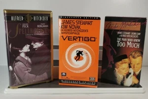Alfred Hitchcock Movie Night Pack - Vertigo, Spellbound, The Man who knew TESTED - Picture 1 of 5