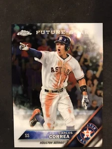 2016 Topps Chrome Carlos Correa #75 Future Stars Houston Astros, Minnesota Twins - Picture 1 of 2