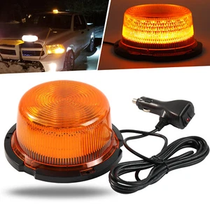 90 LED Beacon Flashing Magnetic Emergency Warning 12/24V Lamp Strobe Amber Light - Foto 1 di 9