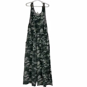 Self Esteem Jumpsuit Youth Girls Medium 10-12 Sleeveless Pantsuit Camouflage - Picture 1 of 11