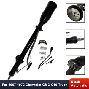 Columna de dirección de cambio automático inclinable negra para camioneta Chevy C10 GMC 1967-1972 - Imagen 1 de 7