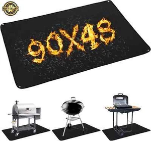 Extra Large Under Grill Mats Outdoor Smoker Deck Patio Protective 90 X 48 Inches - Picture 1 of 7