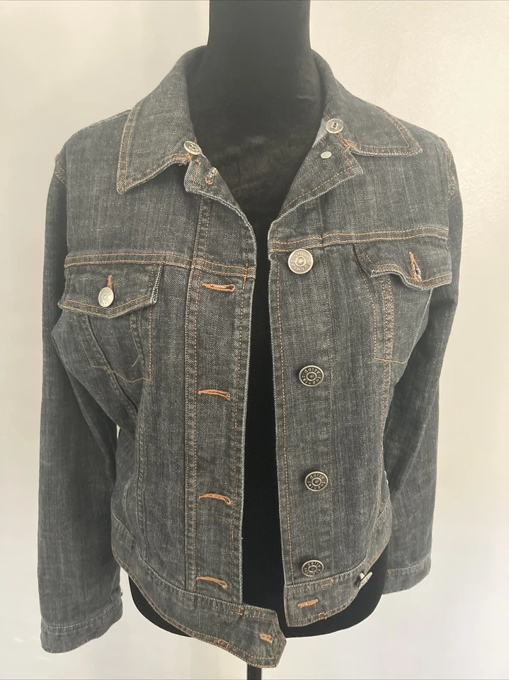 Daisy Fuentes Womens Blue Denim Jean Jacket With Pockets Size small - Image 1 of 4