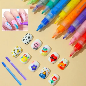 * Nagelkunst-Graffiti-Stift Wasserfest Uv-Gel-Nagellack Zeichnen Malen Liner- C8 - Bild 1 von 36