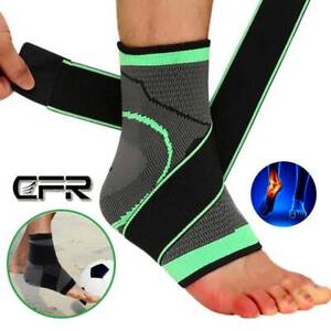Ankle Support Brace Compression Sleeve Foot Joint Plantar Fasciitis Pain Relief