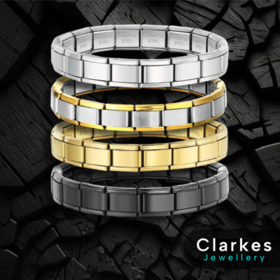 Italian 18 Link Classic Starter Charm Bracele...