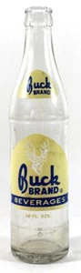 Vintage Buck Brand Beverages ACL Soda Pop Bottle ~ 10 oz - Picture 1 of 7