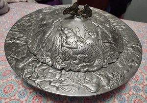Wild Kingdom Arthur Court Lg Serving Dish/Platter/Tray w/Lid 1990 Africa Safari - Picture 1 of 4
