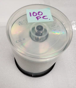 VERBATIM 100 pack CD-R 52x 700MB 80Min. Spindle Tower - Picture 1 of 7