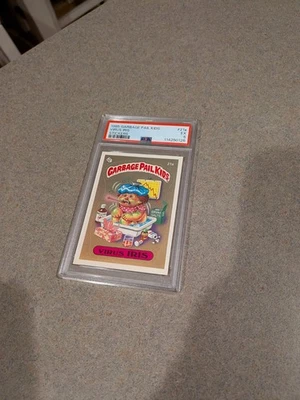 VIRUS IRIS #21A (Glossy) 1985 GARBAGE PAIL KIDS STICKERS OS1 - PSA 5 EX - Image 1 of 2