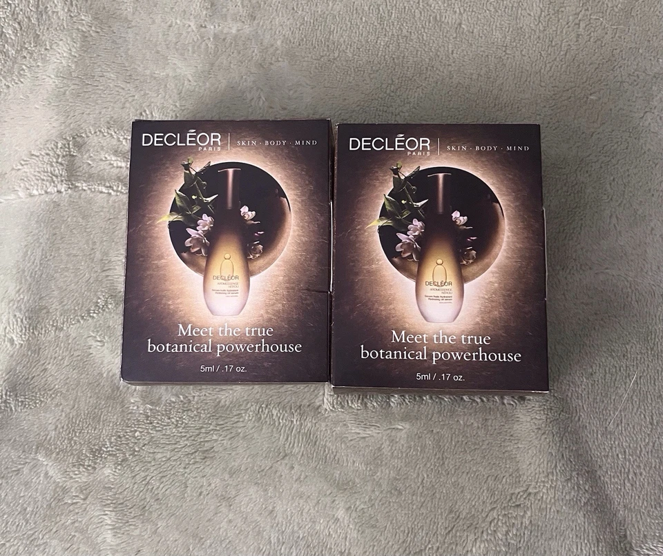 Paquete de 2 sueros de aceite hidratante DECLEOR Skin Body Mind Aromessence Neroli 0,17 fl oz ea Foto 1 de 1