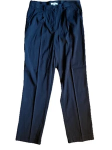 Max Studio Womens Pants Navy Dress Trouser Medium Slacks Office Career - Picture 1 of 8