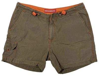 Vintage Y2K 2000s UNIONBAY Women's Low Rise Cargo Shorts Small Army Green EUC - Image 1 of 4