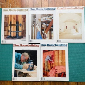 Vintage FINE HOMEBUILDING 1989 Near Complete Full Year Lot (5) - Good/Very Good - Imagen 1 de 7