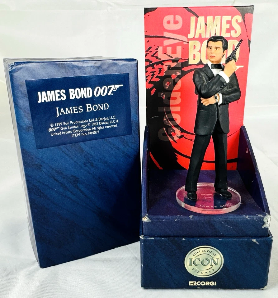 JAMES BOND CORGI ICON PIERCE BROSNAN 007 1ST EDITION BLACK TUXEDO F04071 - Image 1 of 4