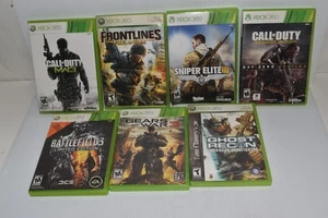 XBOX 360 VIDEO GAME LOT - CALL OF DUTY, SNIPER ELITE & OTHERS (HQL48) - Picture 1 of 4