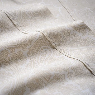 Cama Superior Italiana Paisley Mezcla Algodón 600 Hilos Foto 1 de 4