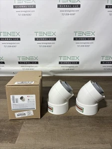 Rinnai Ubbink 229205NPP 2/4 (60/100) Kondensator 45 Grad Winkel Menge 2 (C-22) - Bild 1 von 3