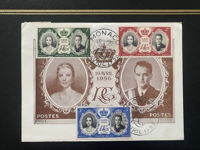 MONACO Grace Kelly "Boda del Siglo" FDI Maxicard, 19 de abril de 1956 Foto 1 de 3