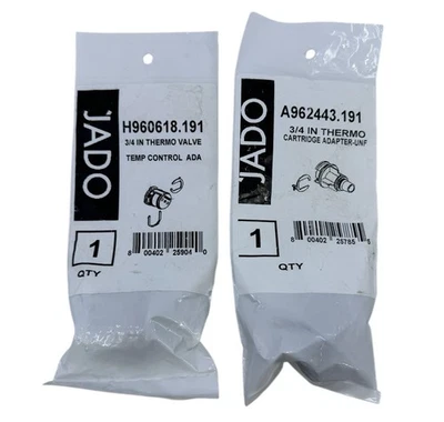 Adaptador de control de temperatura de válvula térmica Jado 3/4" + adaptador de cartucho termostático-UNF Foto 1 de 2