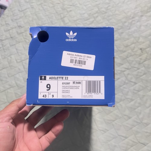 Adidas Adilette Slides Uomo Taglia 9 Verde Beige