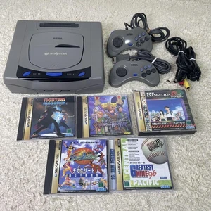 Sega Saturn Hst-0004 Comes With 2 Controllers Made In Japan - Picture 1 of 16