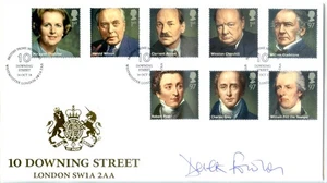 2014 PRIME MINISTERS GREAT BRITAIN BUCKINGHAM FDC SIGNED the late DEREK FOWLDS - Picture 1 of 1