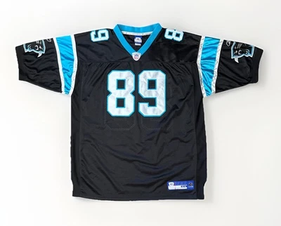 Camiseta deportiva cosida Reebok auténtica Carolina Panthers Steve Smith #89 talla 54 XL Foto 1 de 4