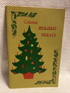 1971 Colonial Holiday Treats Cookbook Hutcraft High Point NC 25 Page Booklet - Imagen 1 de 9