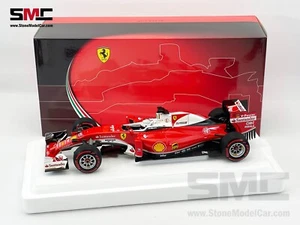 Ferrari F1 SF16-H Sebastian Vettel GP Cina 2016 1:18 BBR BBR181615 pressofuso regalo - Foto 1 di 10