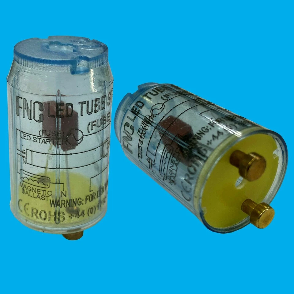 10x Starter Fusible; Sustituye A Tubo Fluorescente para LED T8 Luz Bombilla Azul - Imagen 1 de 1