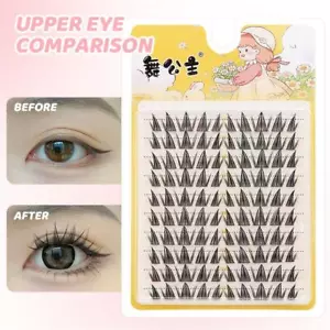 Natural Manga Eyelash Clusters D Curl Anime Individual Lashes - Picture 1 of 17