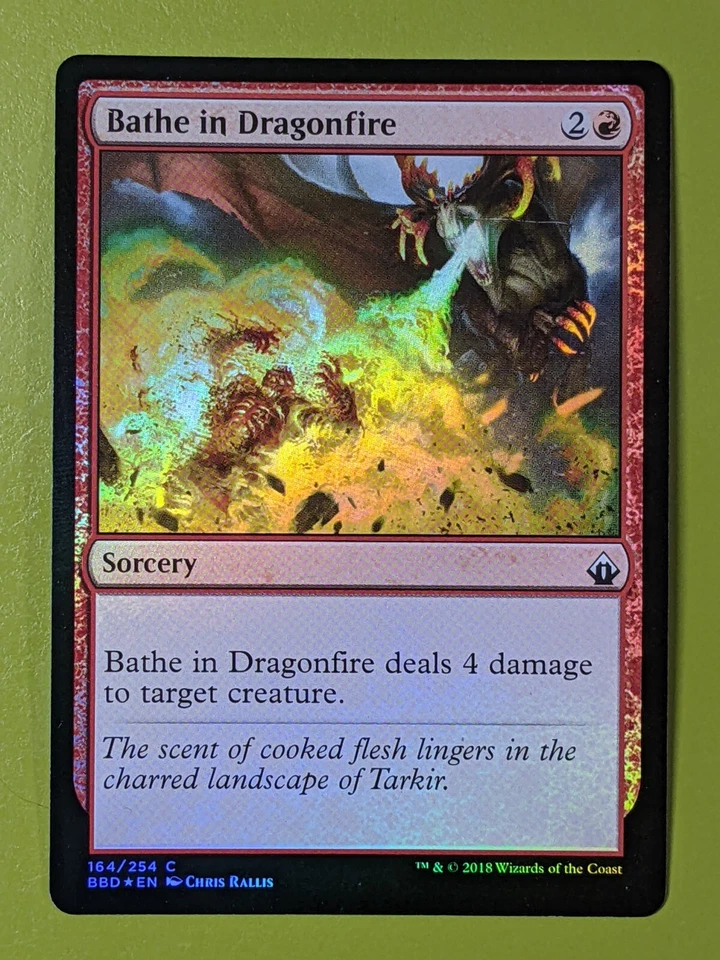 FOIL Bathe in Dragonfire x1 Battlebond 1x MTG Magic the Gathering - Image 1 of 1