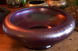 1920's Fenton Purple Stretch Glass Wisteria Small Bowl - Picture 1 of 3