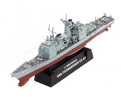 Easy Model 1/1250 USS CG-47 Ticonderoga Cruiser Plastic Model #37401 - Image 1 of 4