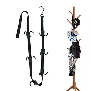 Hockey Drying Rack Hockey Equipment Drying Rack Portable Sports Gear W/12 Hooks - Picture 1 of 12