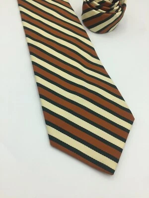 Chadwick Wembley Orange, Pale Yellow & Olive Striped 57” Tie - Image 1 of 4
