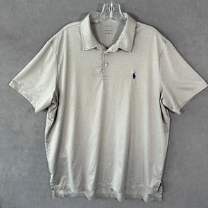 Polo Ralph Lauren Mens Shirt XL Gray Performance Polo Golf Stretch Pony - Picture 1 of 15