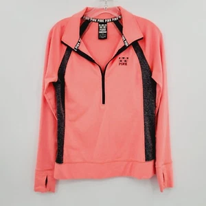 Victoria's Secret rosa ultimative 1/2-Reißverschlussjacke kleiner Damenpullover Activewear - Bild 1 von 7
