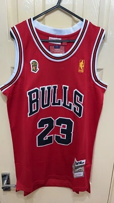 NBA MICHAEL JORDAN #23 CHICAGO BULLS SWINGMAN TRIKOT T-SHIRT ROT