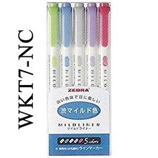 Zebra Mildliner Soft Color Pen Highlighter Marker 5 color pens 5 Set Types F/S