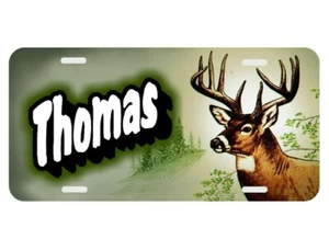 Deer Personalized License Plate Custom Car Auto Tag Buck  - Bild 1 von 4