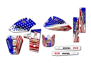 1985-2004 KX 60 MERICA Usa Senge Graphics Kit Compatible with Kawasaki - Picture 1 of 10