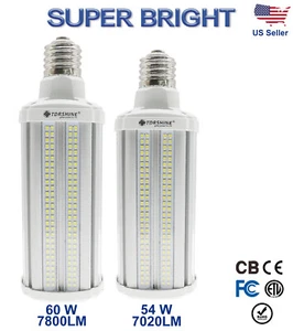 400w/450w Equivalent LED Corn Light 54w/60w E39 Base 7000+LM 5000K Cool White - Picture 1 of 13