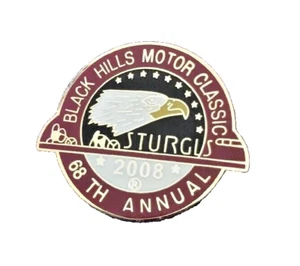 STURGIS CHAMBER SOUTH DAKOTA 68th 2008 RALLY VEST JACKET HAT PIN - Picture 1 of 2