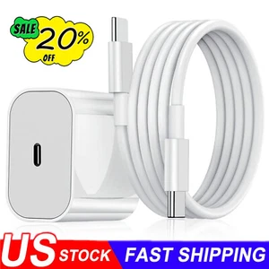 20W PD USB-C Fast Wall Charger Block Type-C Cable For Samsung Galaxy A25 A15 A05 - Picture 1 of 13